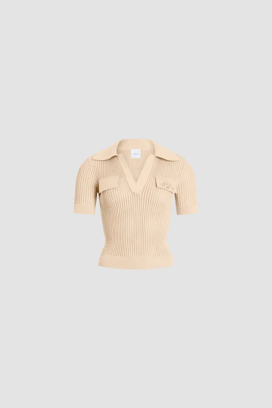 Embroidered&nbsp;Cotton Polo&nbsp;Shirt made by Patou