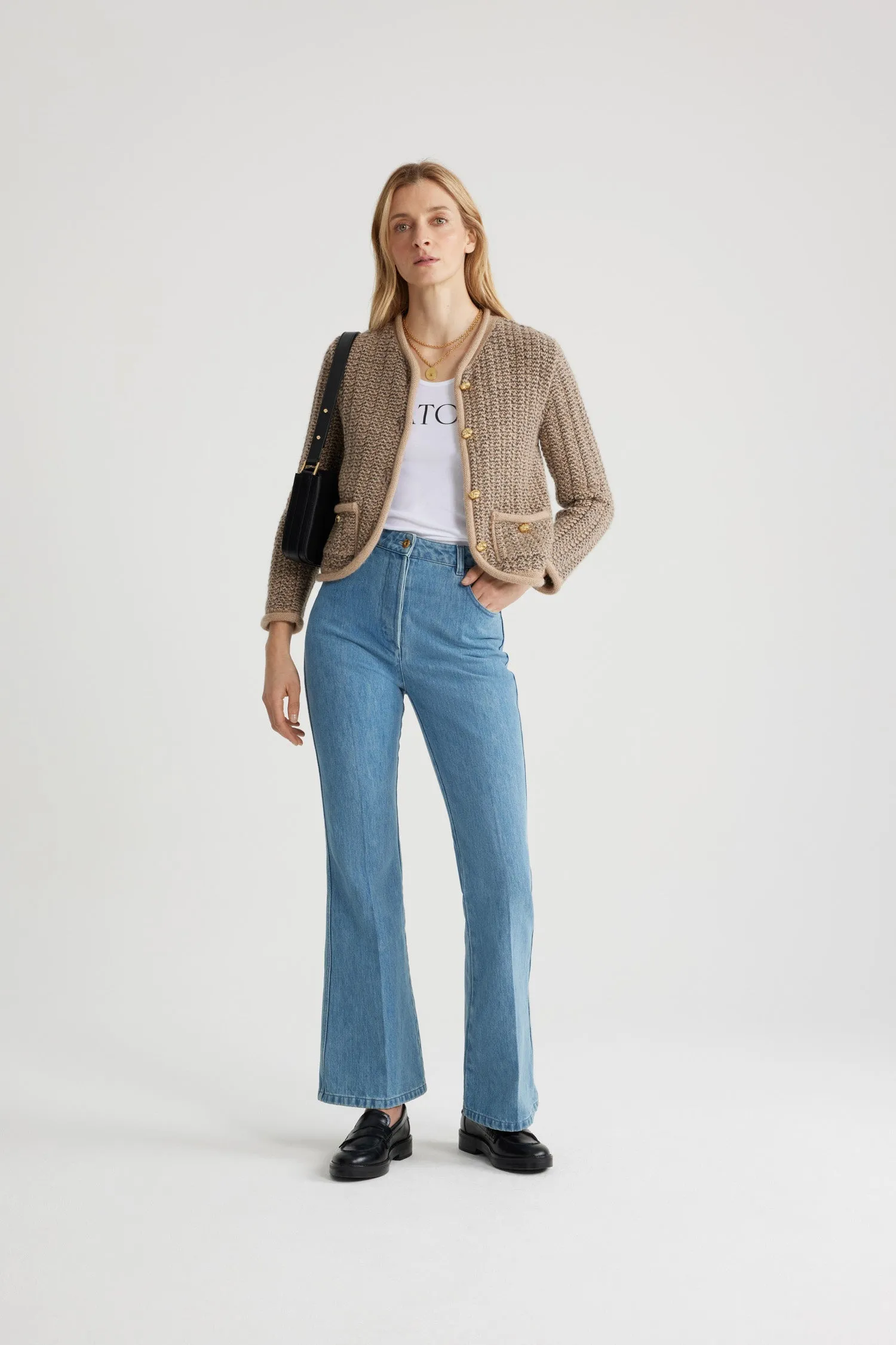 Flared trousers in organic cotton denim sold by Patou product image thumbnail 2
