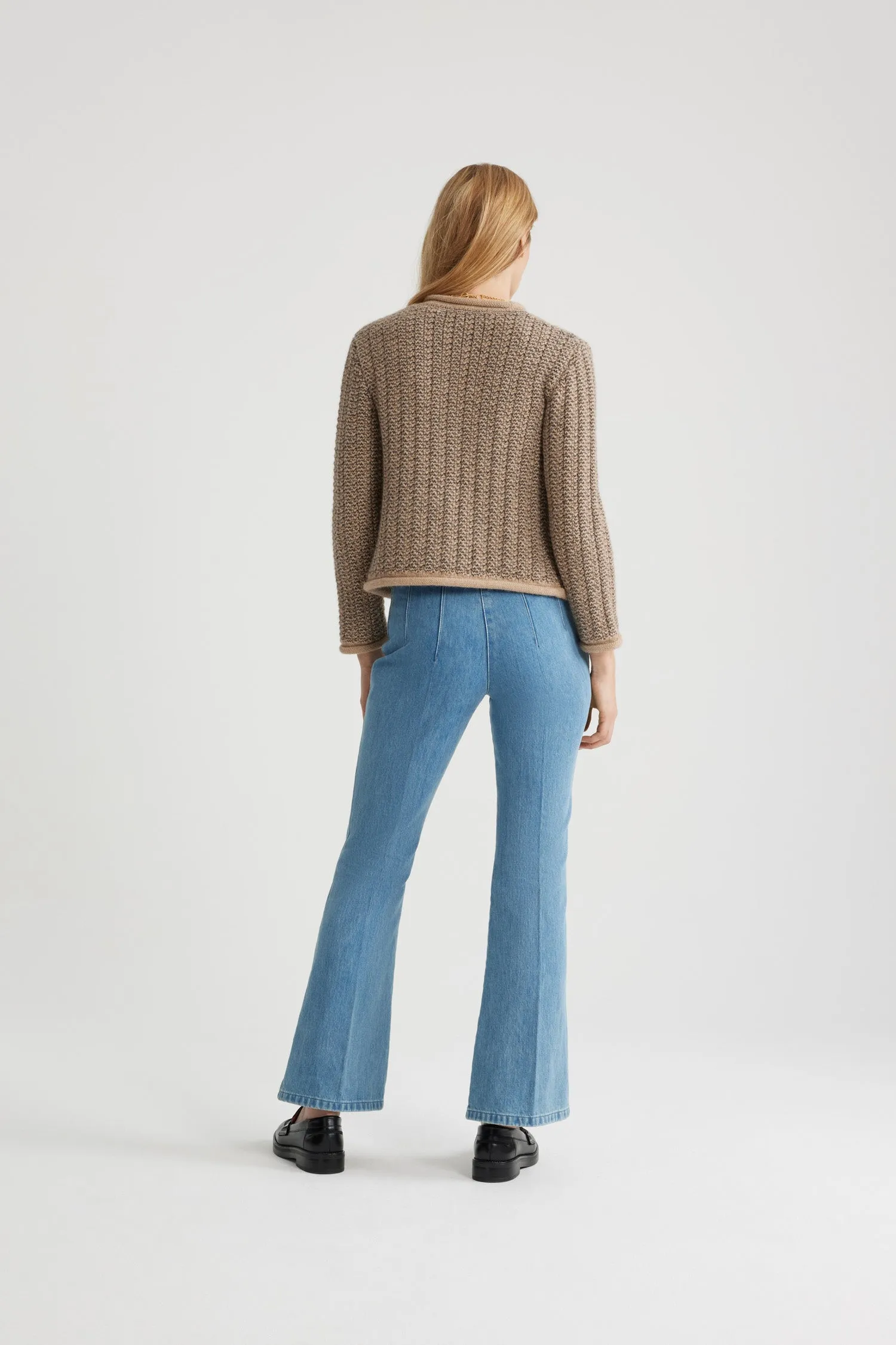 Flared trousers in organic cotton denim sold by Patou product image thumbnail 3