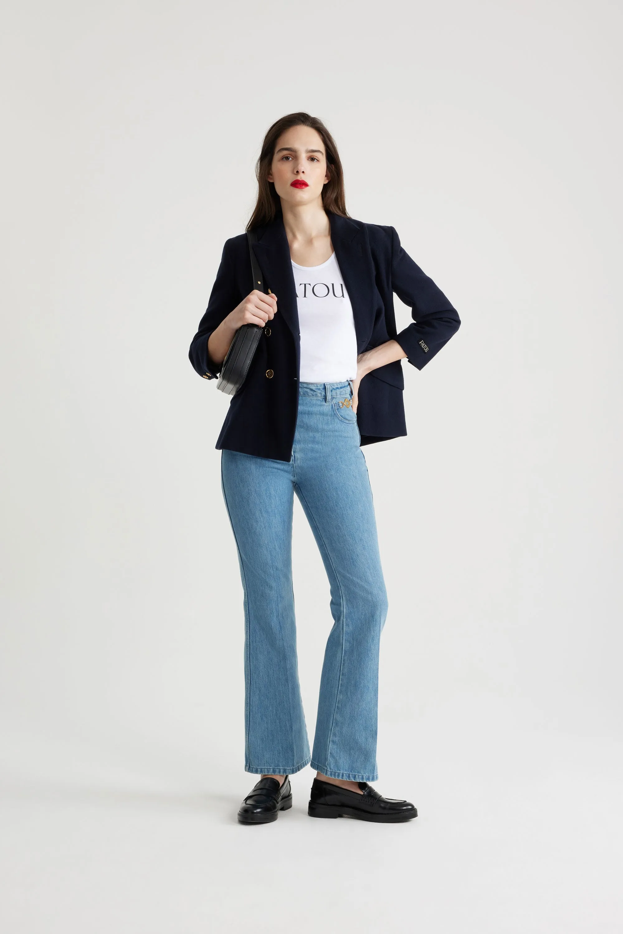 Double-breasted wool and cashmere jacket sold by Patou product image thumbnail 2