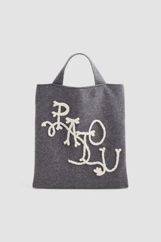 Tote bag in wool and cashmere made by Patou