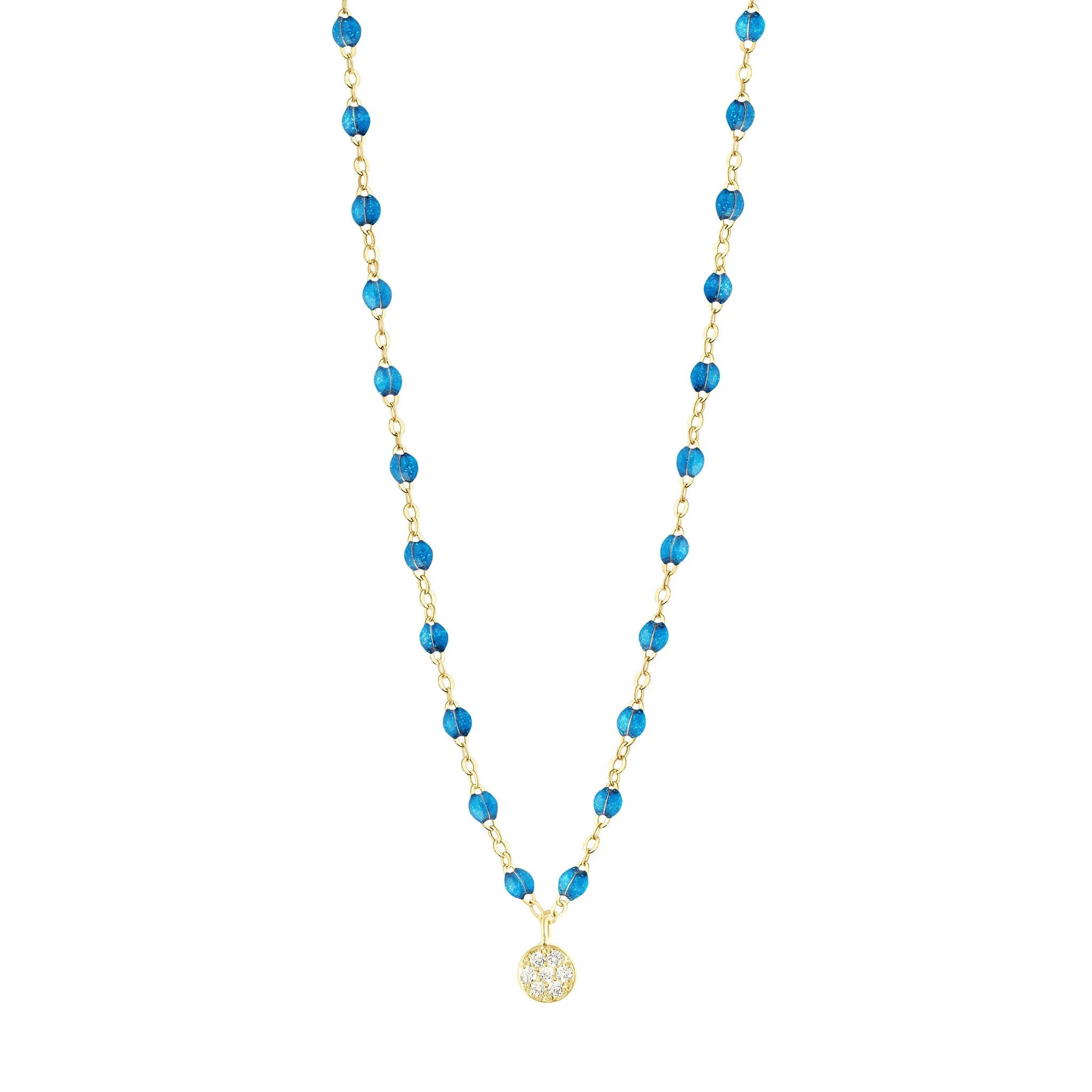 Puce Classic Gigi Azur Diamond Necklace, Yellow Gold, 16.5" sold by Gigi Clozeau