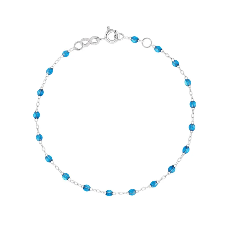 Classic Gigi Azur Bracelet, White Gold, 6.7" made by Gigi Clozeau