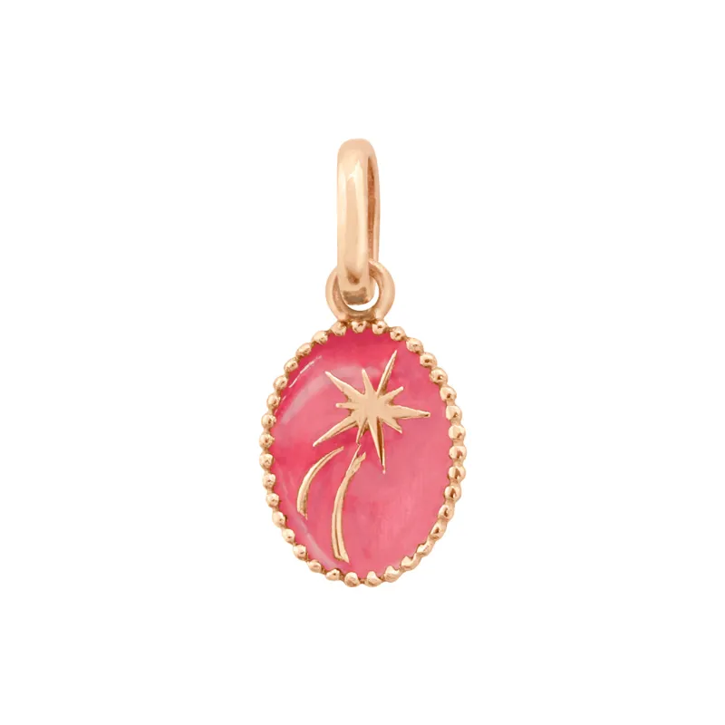 Shooting Star Pendant, Pink, Rose Gold made by Gigi Clozeau