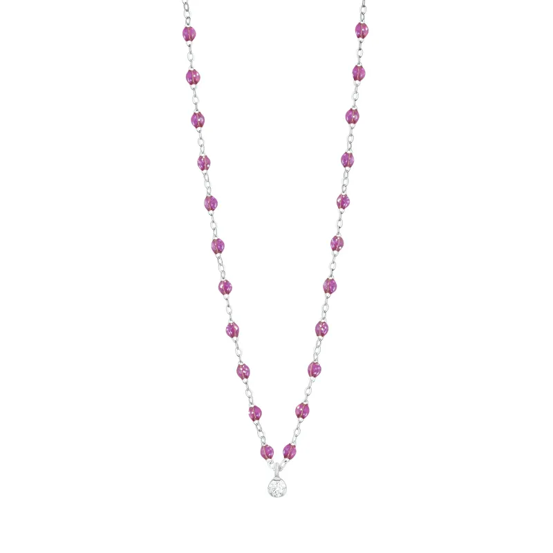 Gigi Supreme Classic 1 Diamond Necklace, Galaxy, White Gold, 16.5" made by Gigi Clozeau