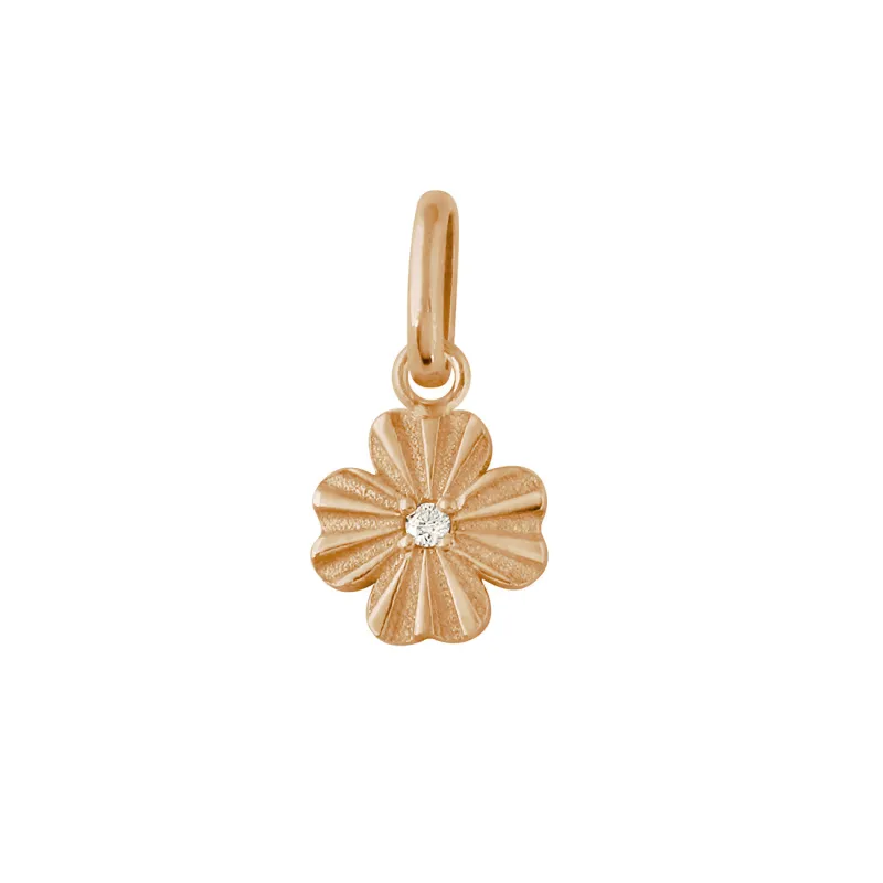 Clover Lumière Diamond Pendant, Rose Gold made by Gigi Clozeau
