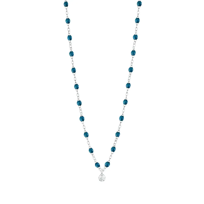 Gigi Supreme Classic 1 Diamond Necklace, Jungle, White Gold, 16.5" made by Gigi Clozeau