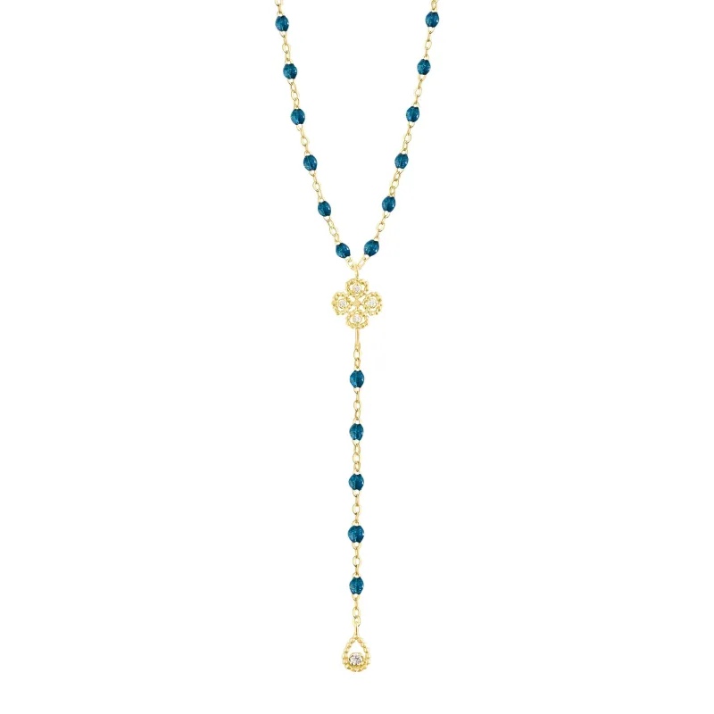 Lucky Classic Gigi Jungle diamond Lariat, Yellow Gold, 17.7" made by Gigi Clozeau