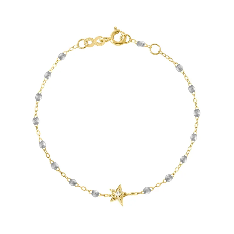 Star Classic Gigi Silver diamond bracelet, Yellow Gold, 6.7" made by Gigi Clozeau