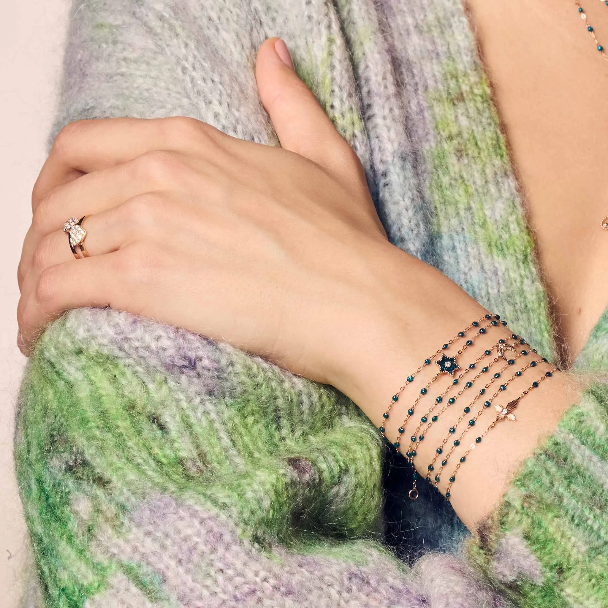 Classic Gigi Jungle bracelet, Yellow Gold, 7.5" sold by Gigi Clozeau product image thumbnail 3