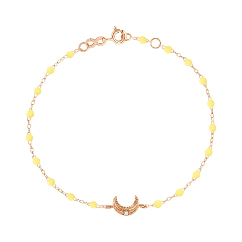 Moon Mimosa Diamond Bracelet, Rose Gold, 6.7" made by Gigi Clozeau