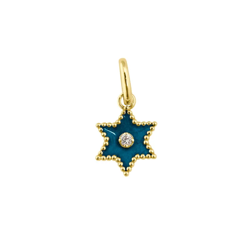 Étoile Diamond Pendant, Jungle, Yellow Gold made by Gigi Clozeau