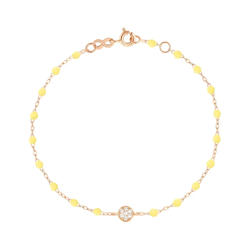 Puce Classic Gigi Mimosa diamond bracelet, Rose Gold, 6.7" made by Gigi Clozeau
