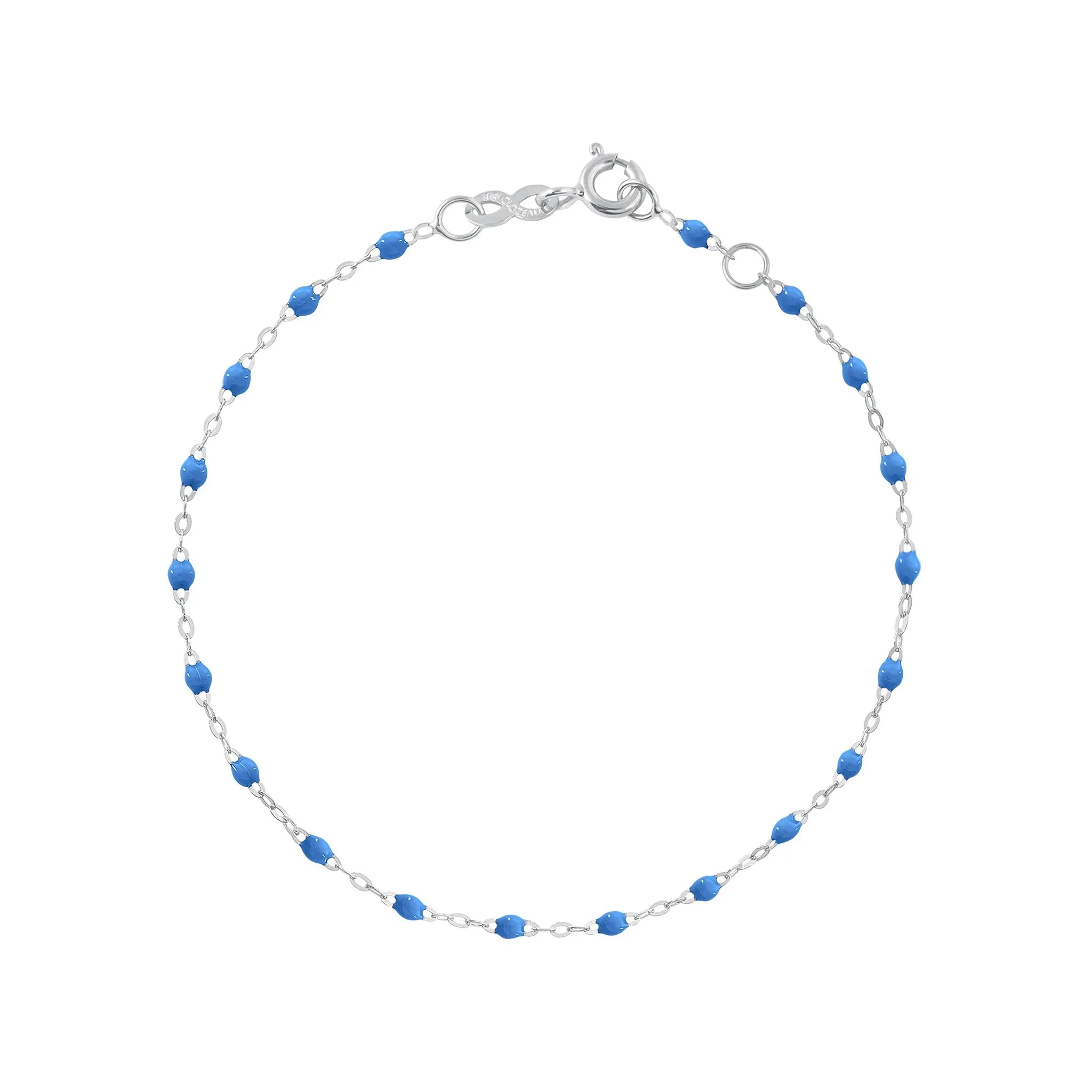 Classic Gigi Blue bracelet, White Gold, 7.5" sold by Gigi Clozeau