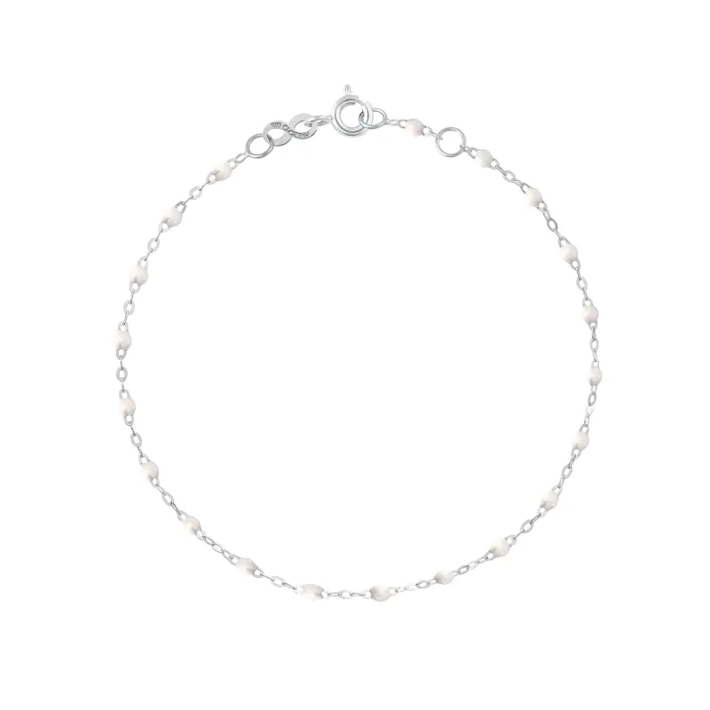 Classic Gigi White bracelet, White Gold, 7.5" made by Gigi Clozeau