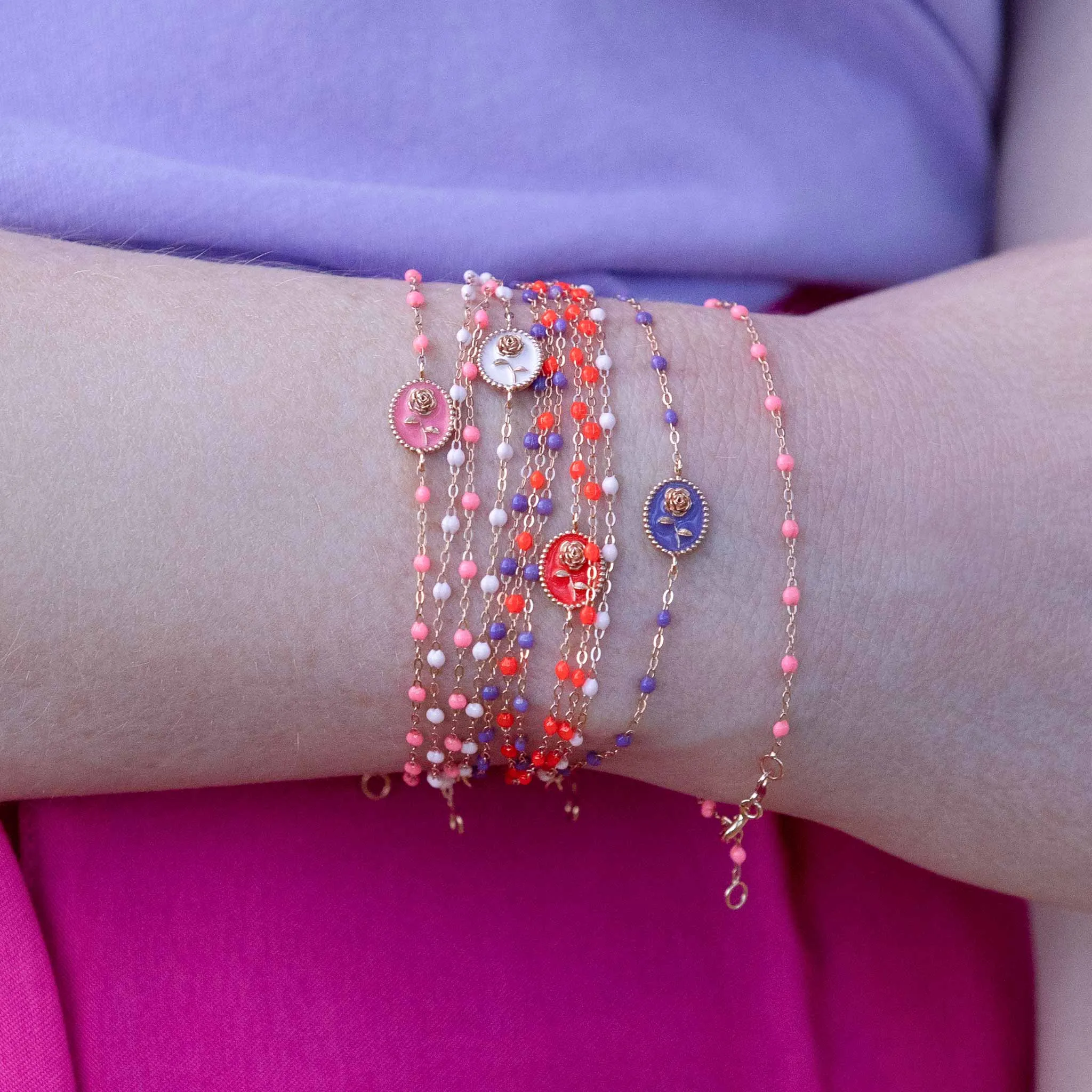 Classic Gigi Pink bracelet, Rose Gold, 7.5" sold by Gigi Clozeau product image thumbnail 2