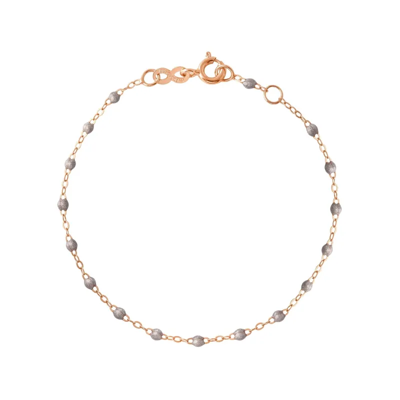 Classic Gigi Silver bracelet, Rose Gold, 7.5" made by Gigi Clozeau