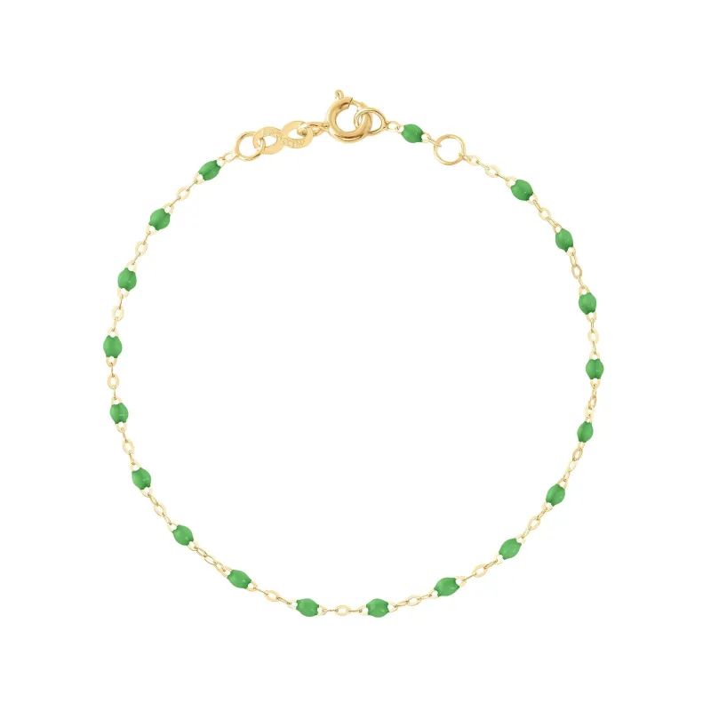Classic Gigi Green bracelet, Yellow Gold, 7.5" made by Gigi Clozeau
