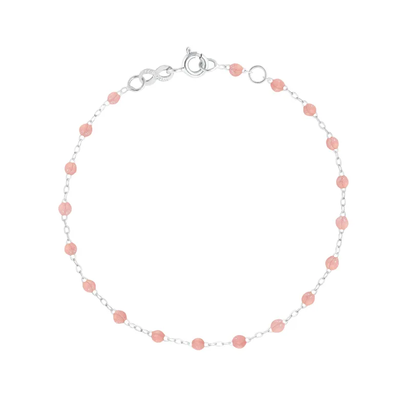 Classic Gigi Blush bracelet, White Gold, 5.9" made by Gigi Clozeau