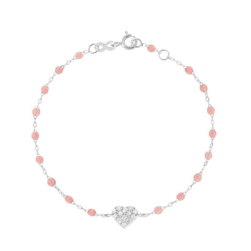 In Love Diamond Bracelet, Blush, White Gold, 6.7" made by Gigi Clozeau