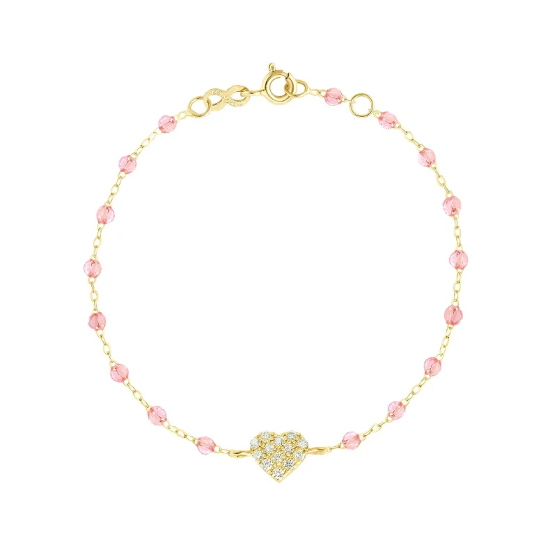 In Love Diamond Bracelet, Rosée, Yellow Gold, 6.7" made by Gigi Clozeau