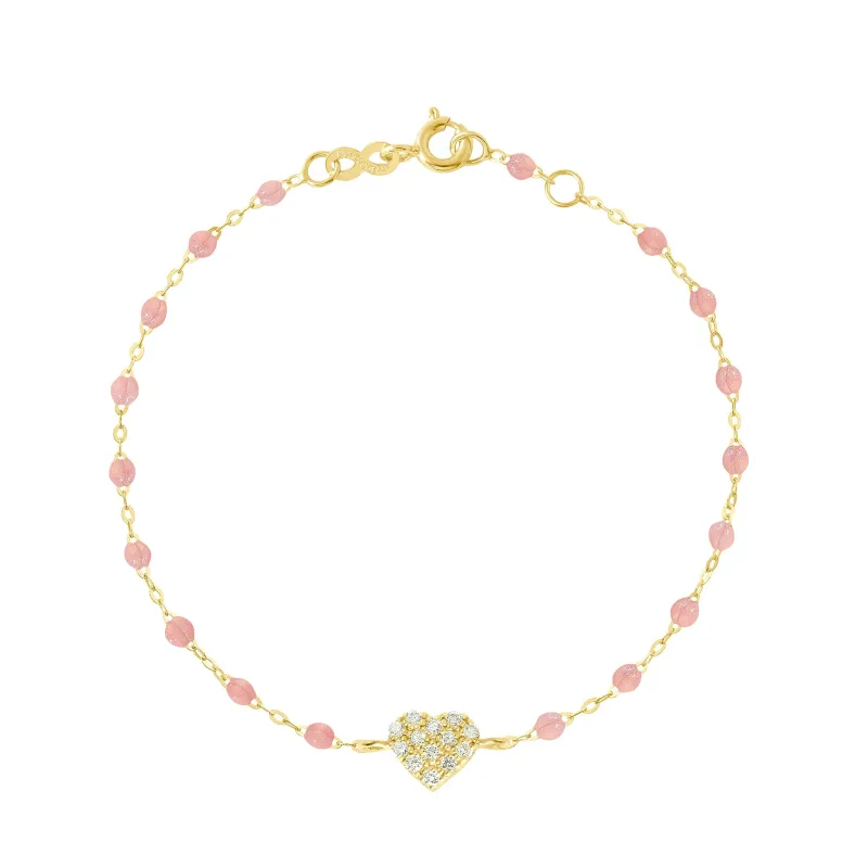 In Love Diamond Bracelet, Blush, Yellow Gold, 6.7" made by Gigi Clozeau