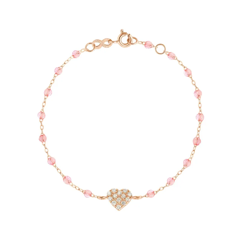 In Love Diamond Bracelet, Rosée, Rose Gold, 6.7" made by Gigi Clozeau