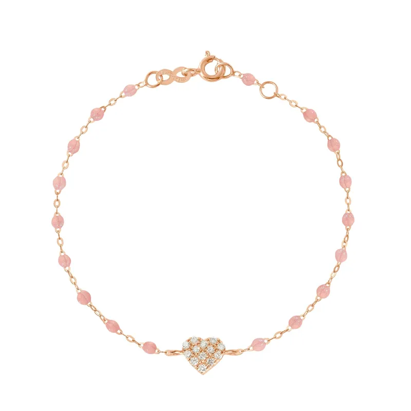 In Love Diamond Bracelet, Blush, Rose Gold, 6.7" made by Gigi Clozeau