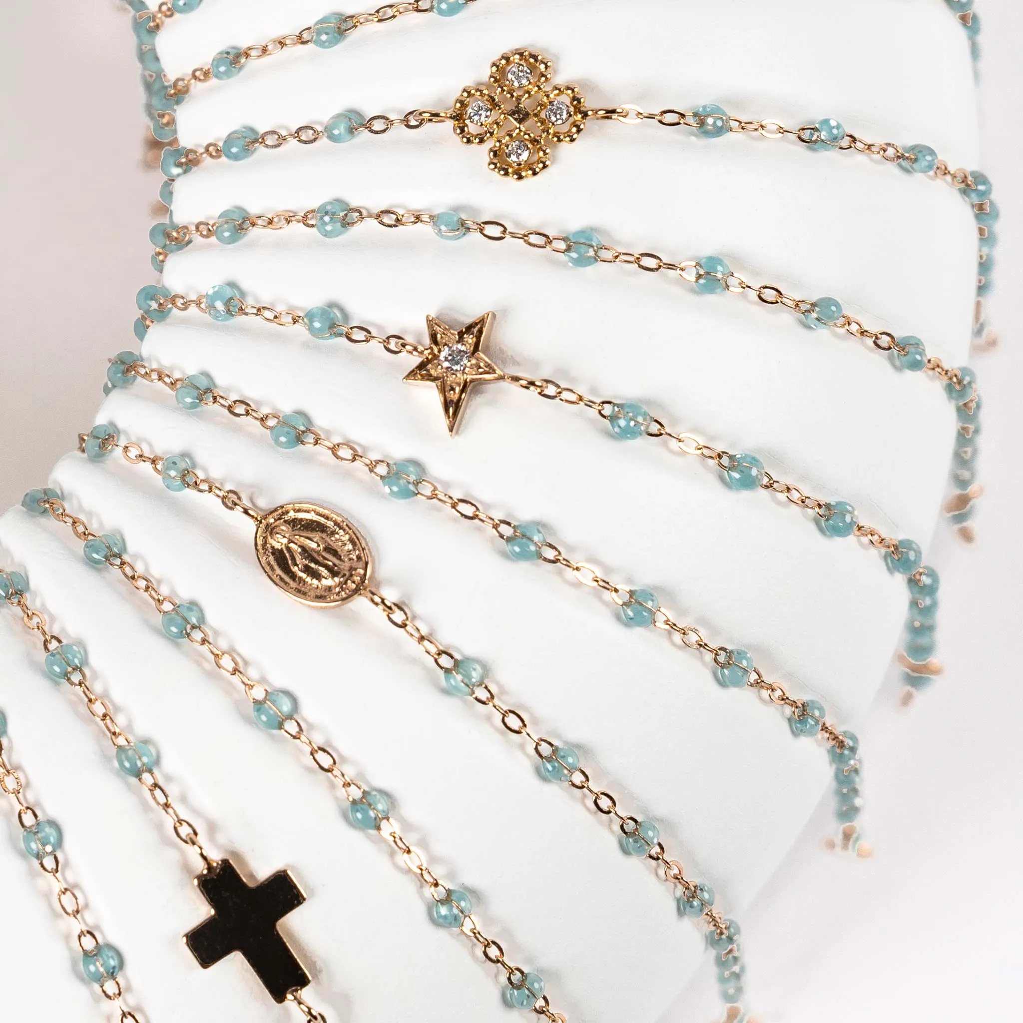 Classic Gigi Aqua necklace, Rose Gold, 19.7" sold by Gigi Clozeau product image thumbnail 4