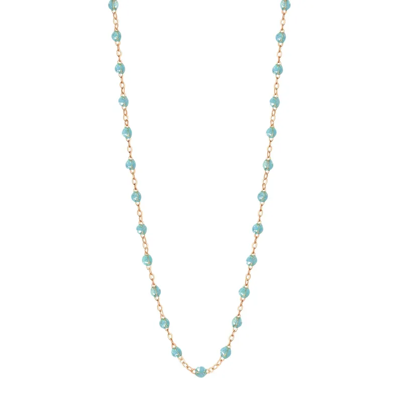 Classic Gigi Aqua necklace, Rose Gold, 19.7" made by Gigi Clozeau