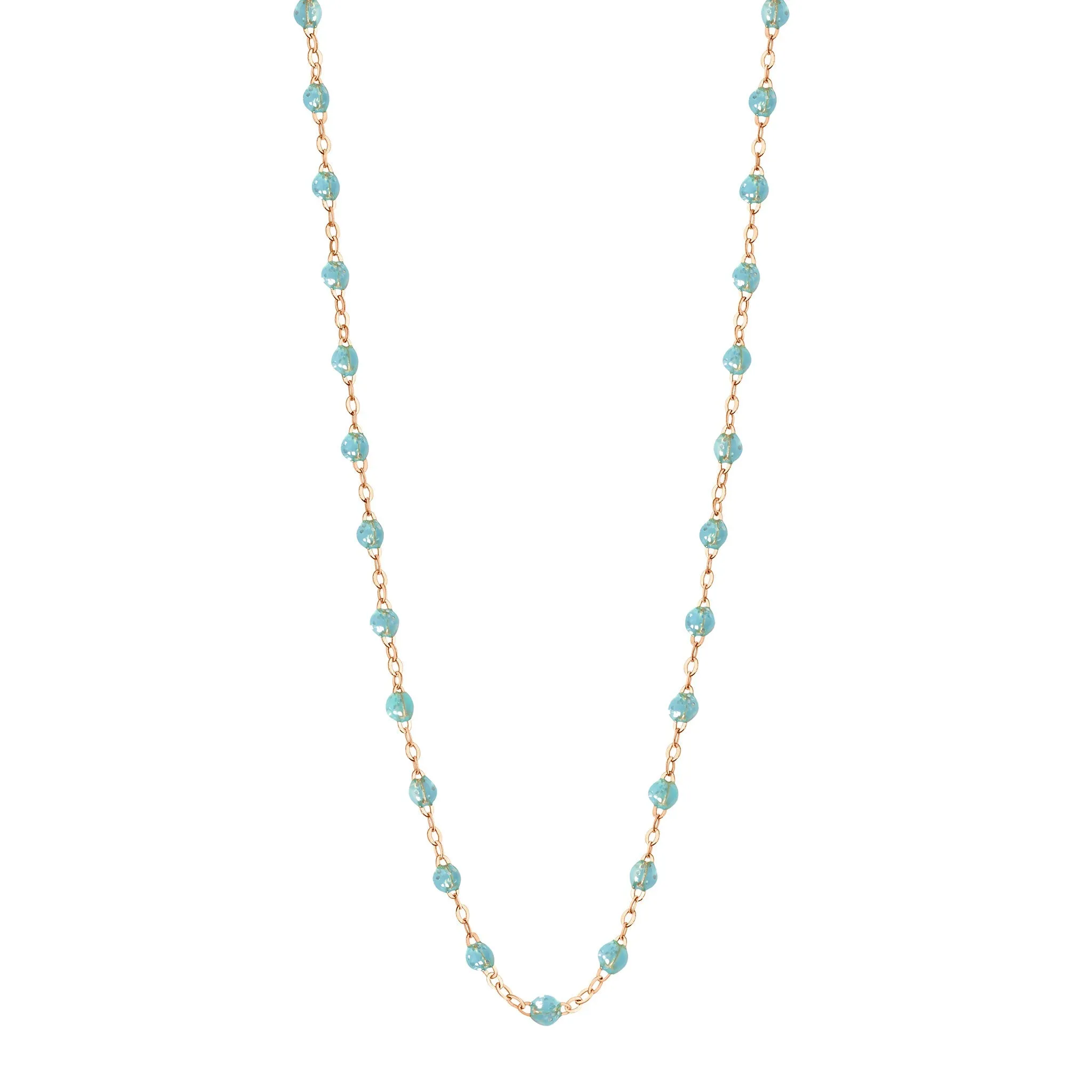 Classic Gigi Aqua necklace, Rose Gold, 19.7" sold by Gigi Clozeau