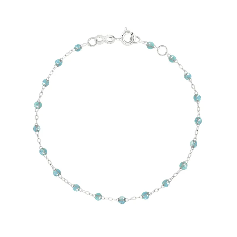 Classic Gigi Aqua bracelet, White Gold, 6.7" made by Gigi Clozeau