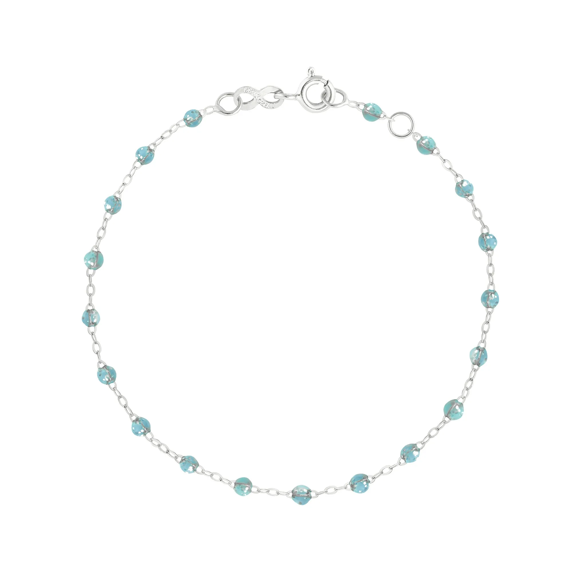 Classic Gigi Aqua bracelet, White Gold, 6.7" sold by Gigi Clozeau