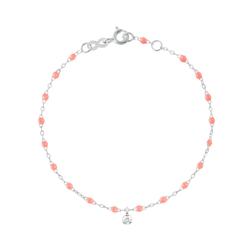 Gigi Supreme 1 Diamond Bracelet, Fuchsia, White Gold, 6.7" made by Gigi Clozeau