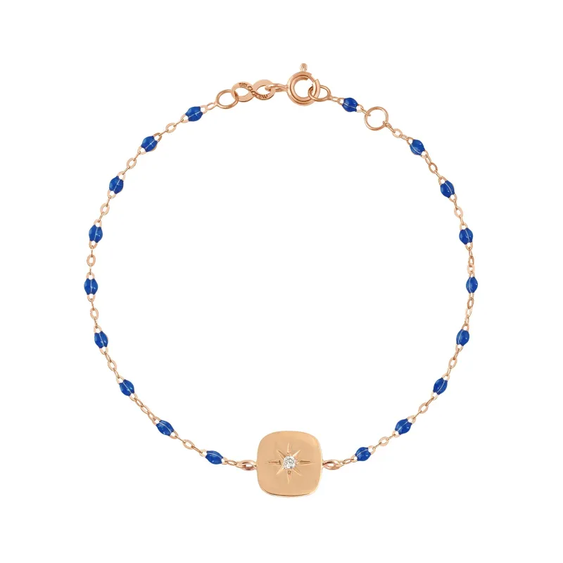 Miss Gigi Sapphire diamond bracelet, Rose Gold, 6.7" made by Gigi Clozeau