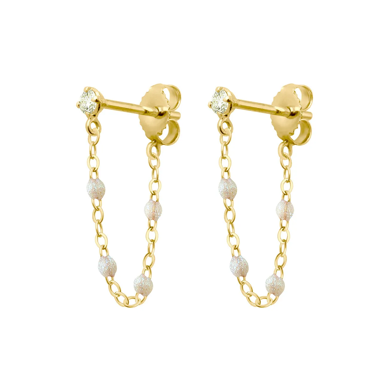 Gigi Supreme Diamond earrings, Opal, Yellow Gold sold by Gigi Clozeau