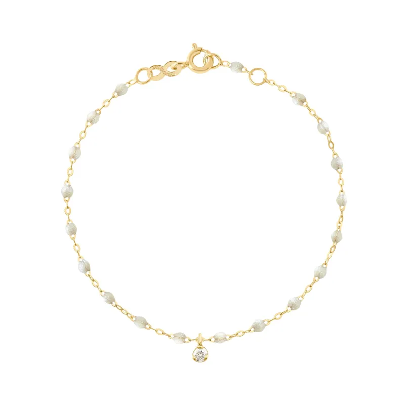 Gigi Supreme 1 Diamond Bracelet, Opal, Yellow Gold, 6.7" made by Gigi Clozeau