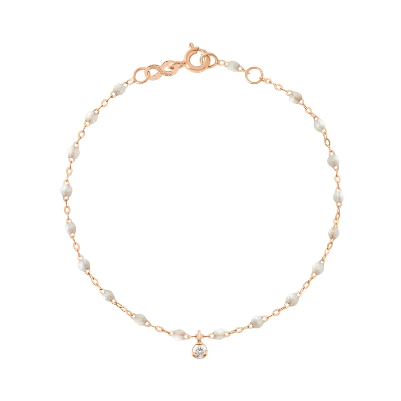 Gigi Supreme 1 Diamond Bracelet, Opal, Rose Gold, 6.7" made by Gigi Clozeau