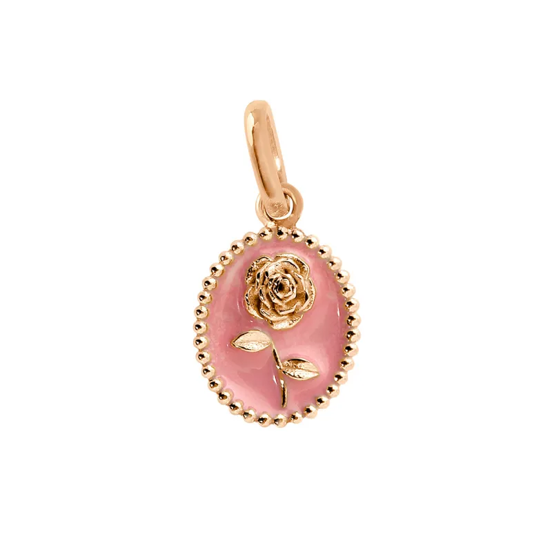 Fuchsia Rose Pendant, Rose Gold made by Gigi Clozeau