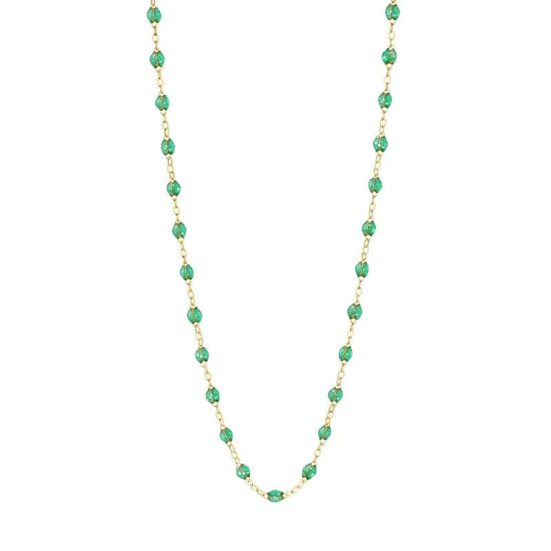 Classic Gigi Mint Necklace, Yellow Gold, 16.5" made by Gigi Clozeau