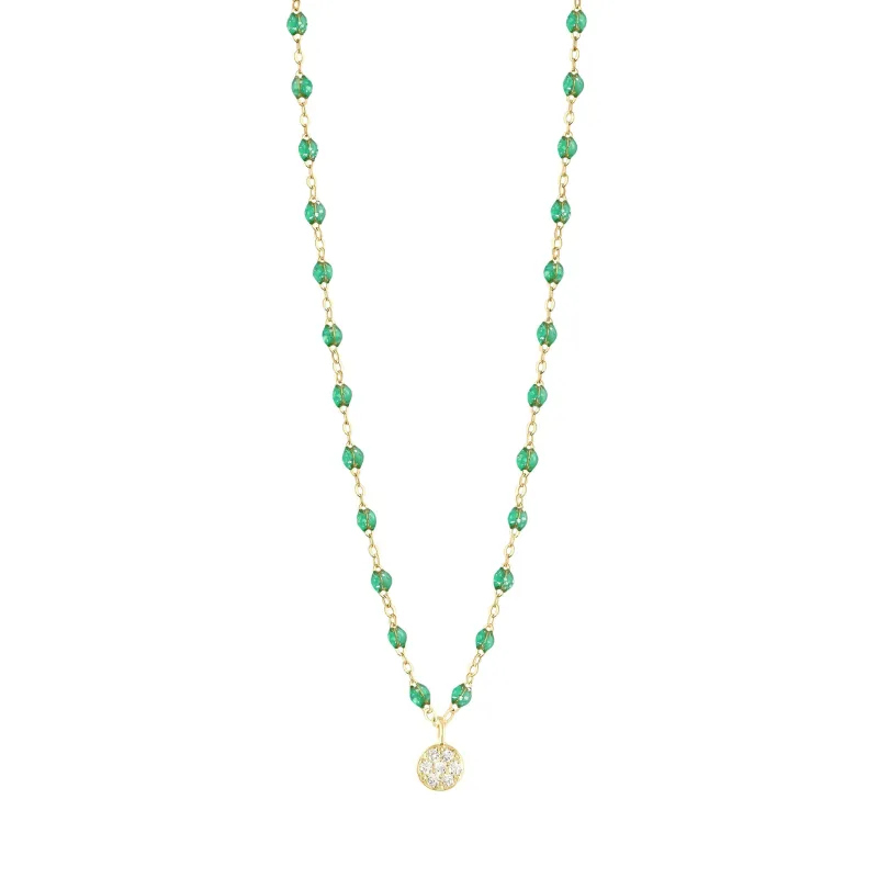 Puce Classic Gigi Mint diamond Necklace, Yellow Gold, 16.5" made by Gigi Clozeau