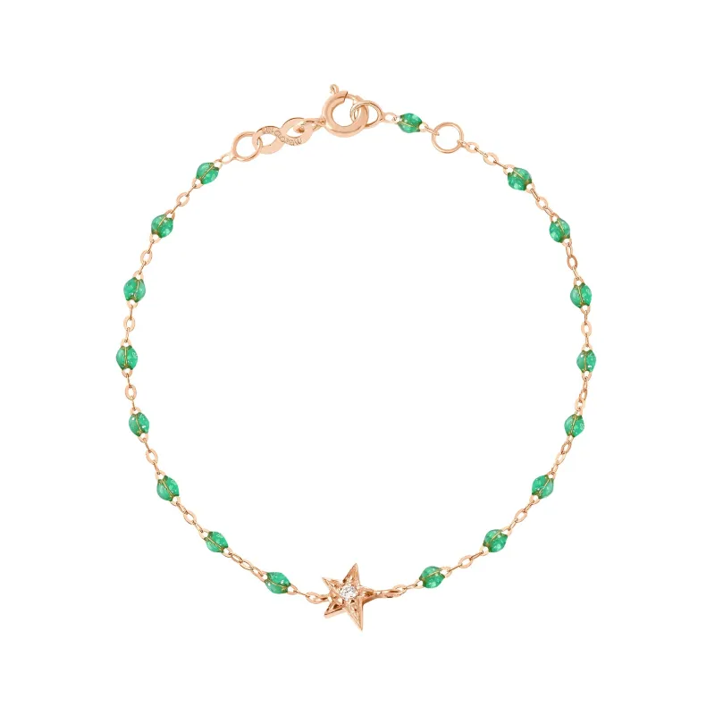 Star Classic Gigi Mint diamond Bracelet, Rose Gold, 6.7" made by Gigi Clozeau