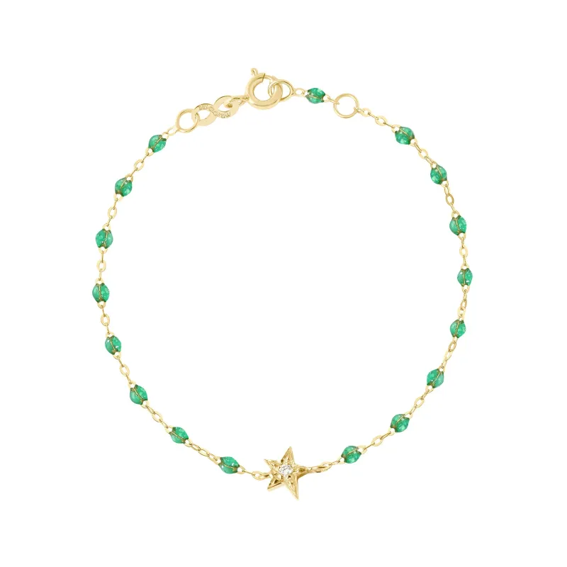 Star Classic Gigi Mint diamond Bracelet, Yellow Gold, 6.7" made by Gigi Clozeau