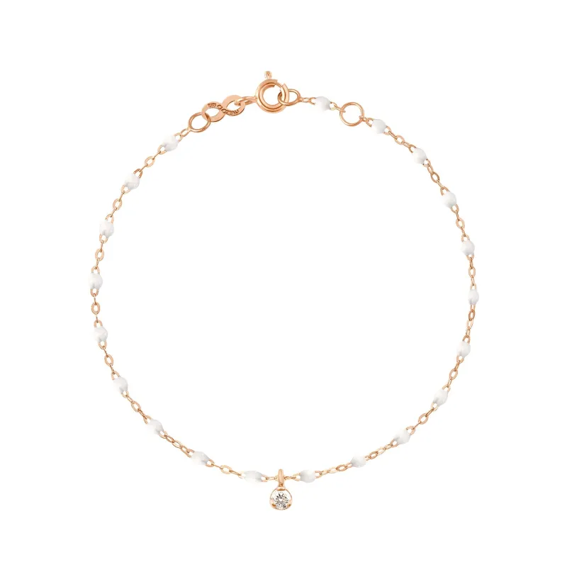 Gigi Supreme 1 Diamond Bracelet, White, Rose Gold, 6.7" made by Gigi Clozeau