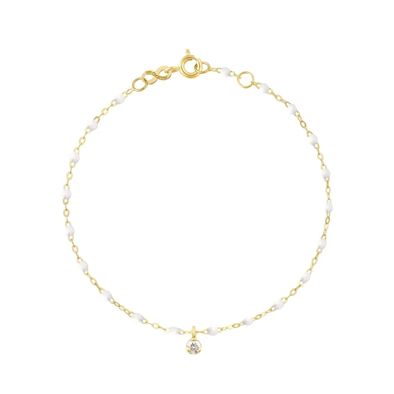Gigi Supreme 1 Diamond Bracelet, White, Yellow Gold, 6.7" made by Gigi Clozeau