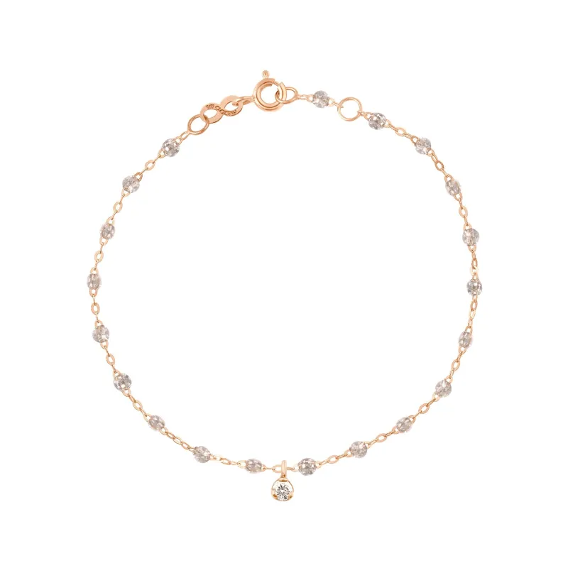 Gigi Supreme 1 Diamond Bracelet, Sparkle, Rose Gold, 6.7" made by Gigi Clozeau