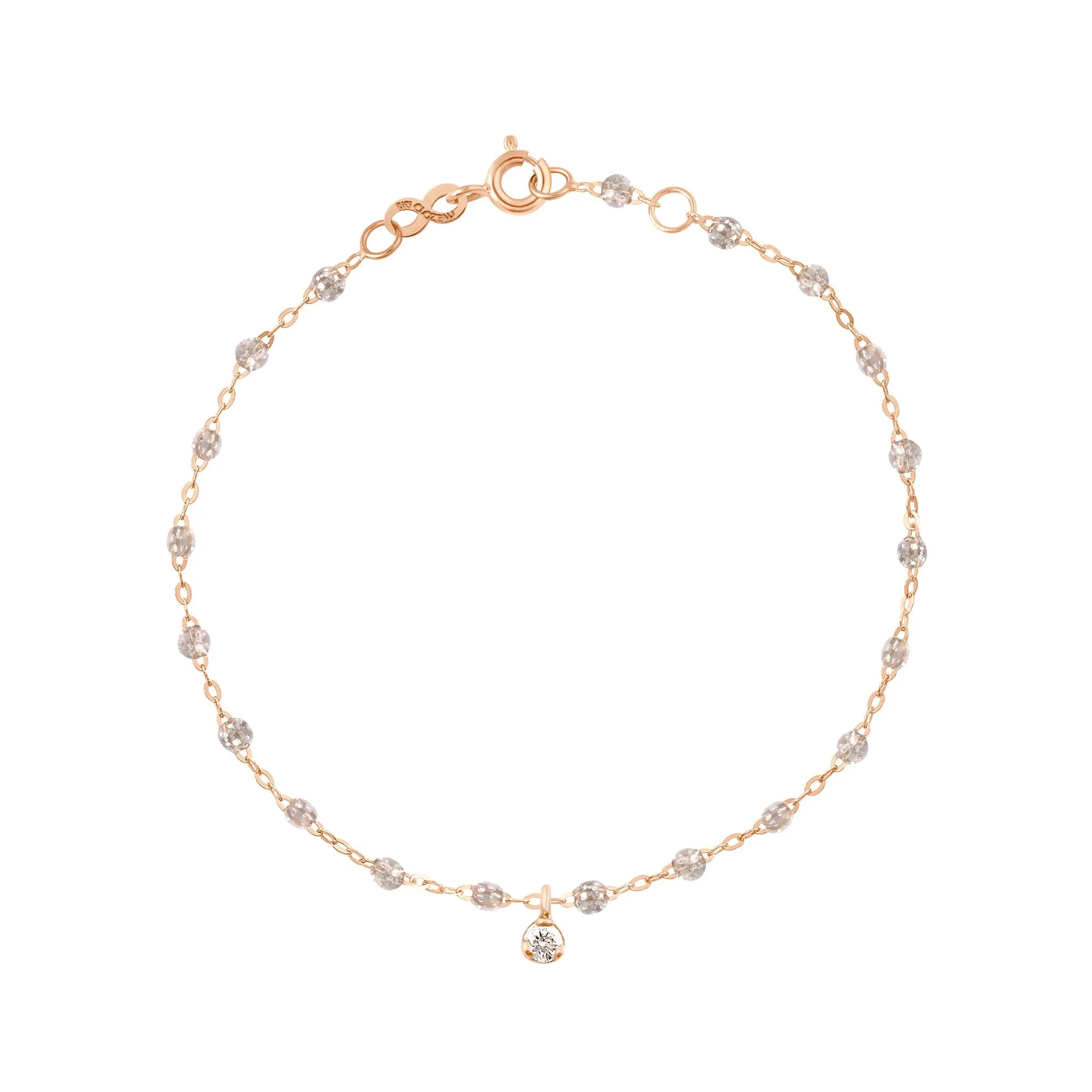 Gigi Supreme 1 Diamond Bracelet, Sparkle, Rose Gold, 6.7" sold by Gigi Clozeau