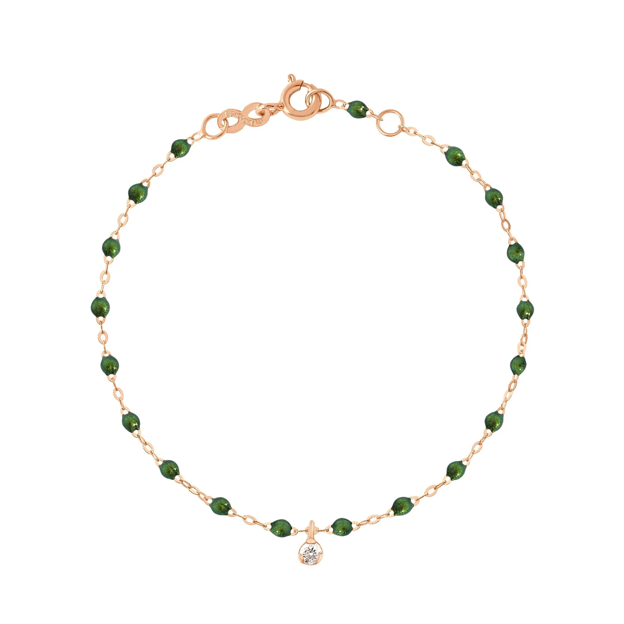 Gigi Supreme 1 Diamond Bracelet, Scarab, Rose Gold, 6.7" sold by Gigi Clozeau