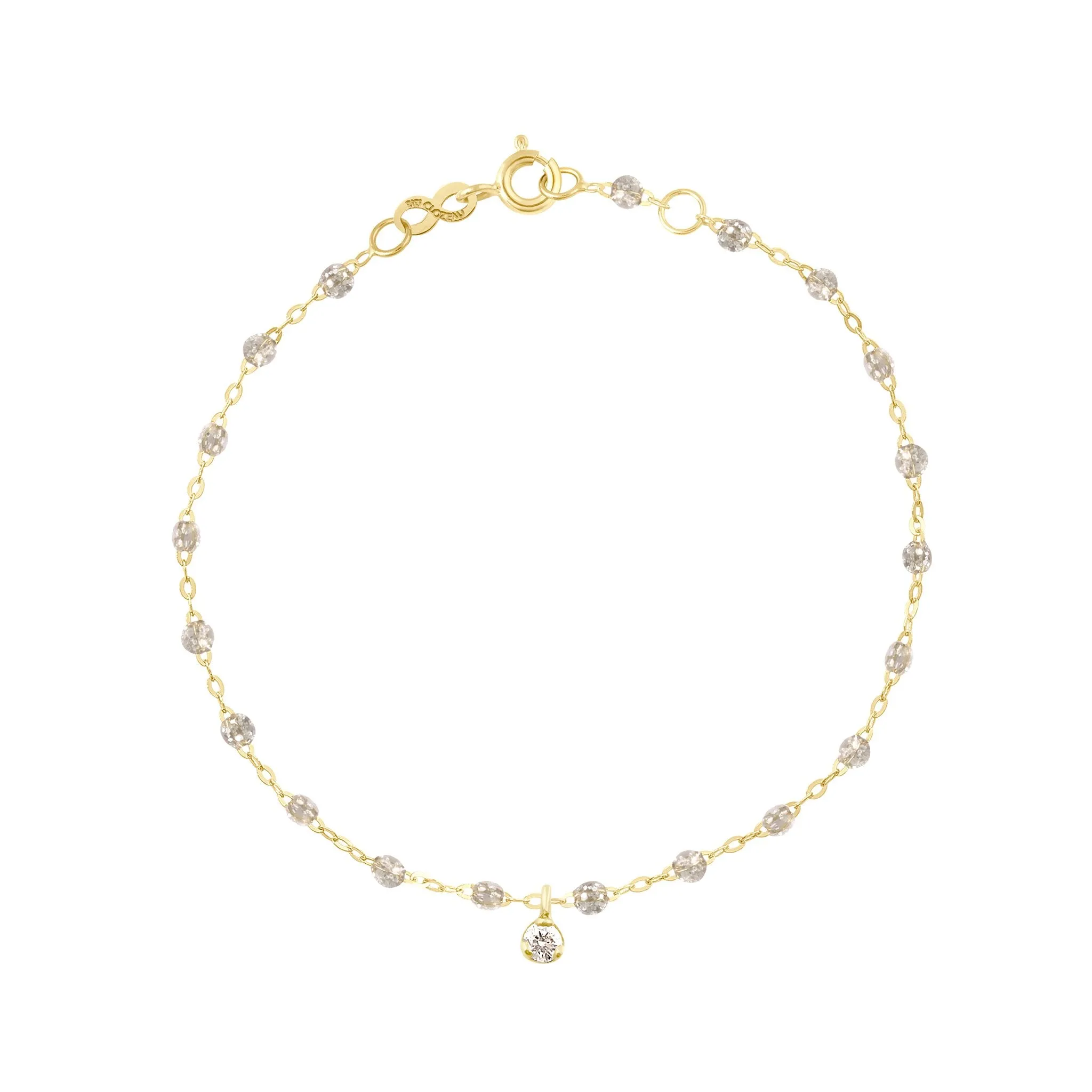 Gigi Supreme 1 Diamond Bracelet, Sparkle, Yellow Gold, 6.7" sold by Gigi Clozeau