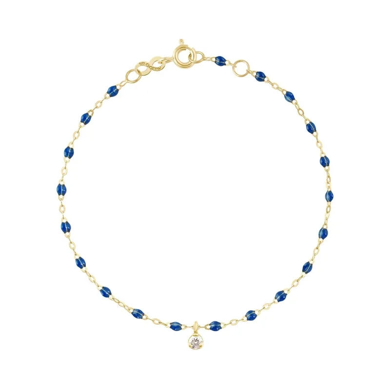 Gigi Supreme 1 Diamond Bracelet, Sapphire, Yellow Gold, 6.7" made by Gigi Clozeau